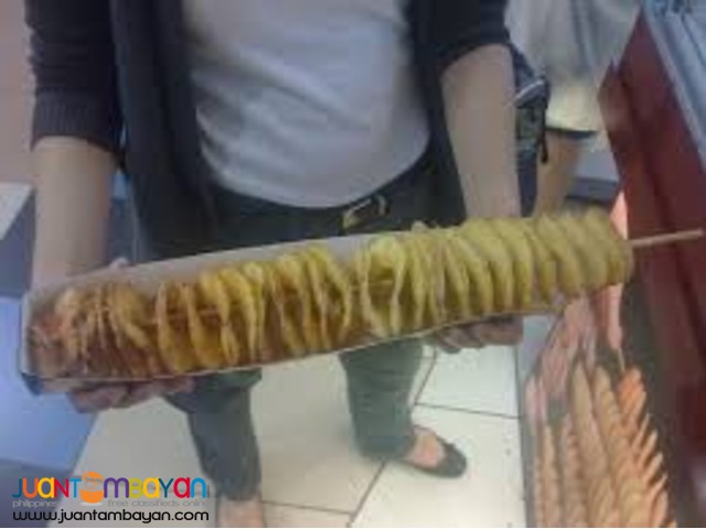 french fries, buko shake, kwek kwek, isaw, burger, lugaw,