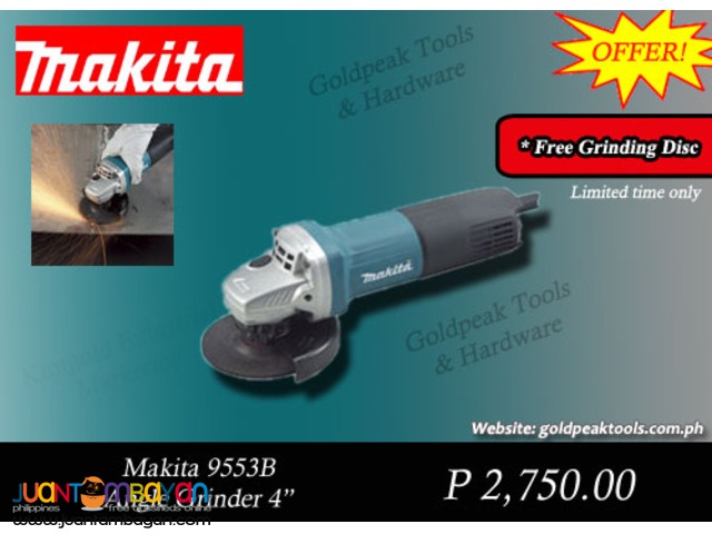 Makita 9553B Angle Grinder Rear Toggle Switch