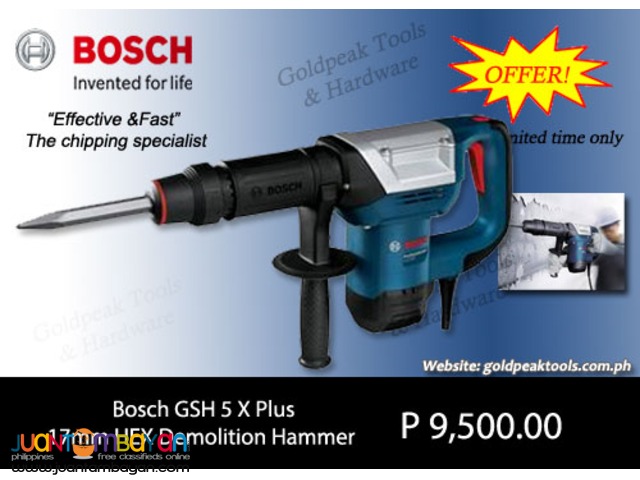 Bosch GSH 5 X Plus Demoltion - Chipping Hammer