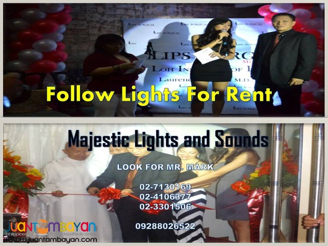 Follow Spotlight For Rent (150 watts)