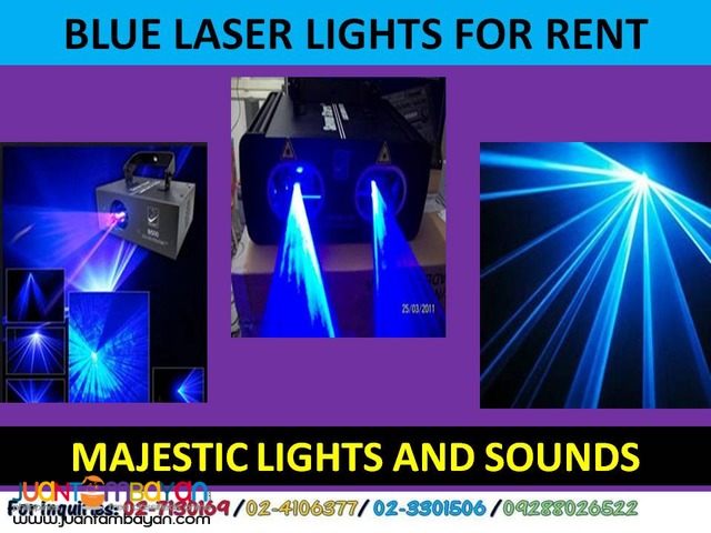 Blue Laser Lights For Rent