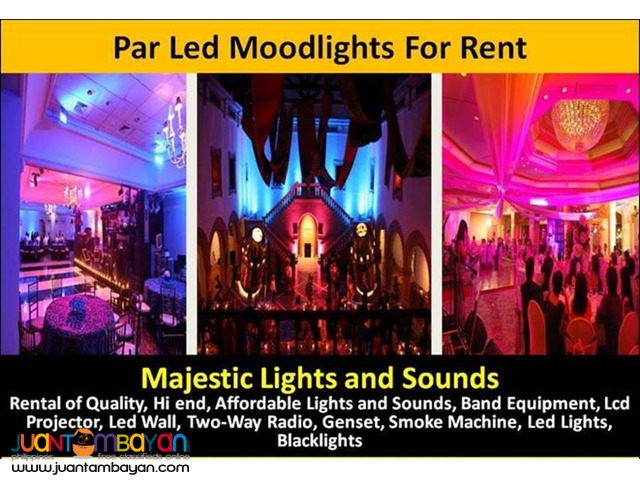 Par64 Led Rgb Spotlights/Stagelights/Moodlights For Rent Par64 Led Rgb Spotlights/Stagelights/Moodlights For Rent