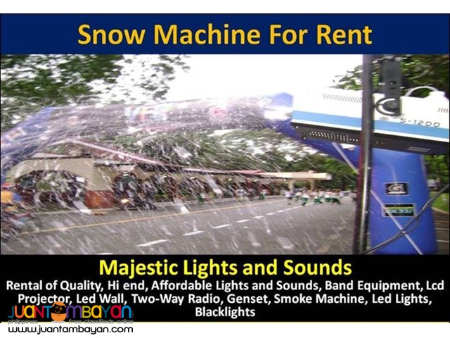 Snow Machine For Rent