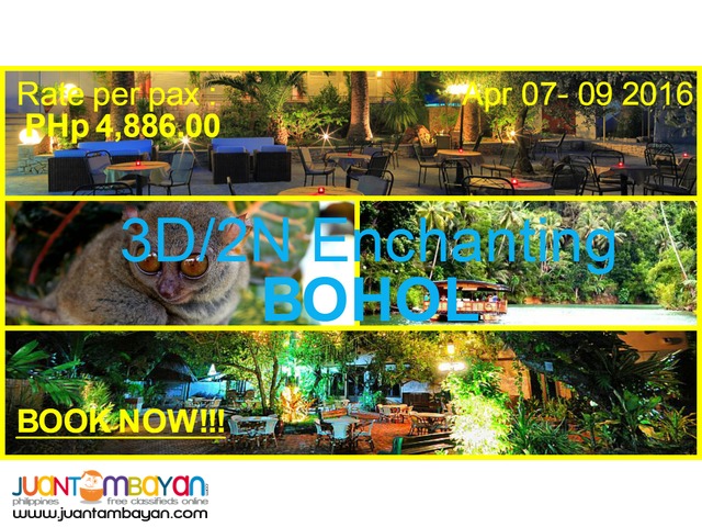 3D2N Enchanting BOHOL 3D2N Enchanting BOHOL