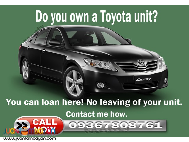 Toyota 2000-2015 Car loan OR CR only