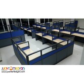 Modular Office Partition with Tables