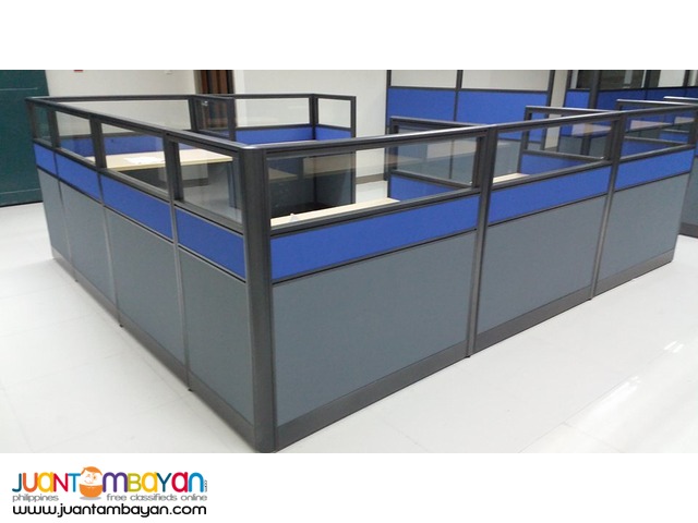 Modular Office Partition with Tables