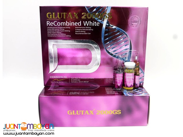 minimum of 5 boxes of Glutax 2000GS for only PHP 4500 each