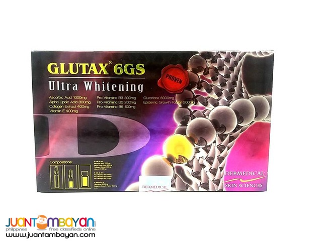 Min. of 10 boxes of Glutax 6GS Ultra Whitening for only 2200 each