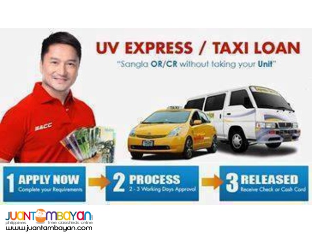 PUJ,UV-EXPRESS and Taxi Loan