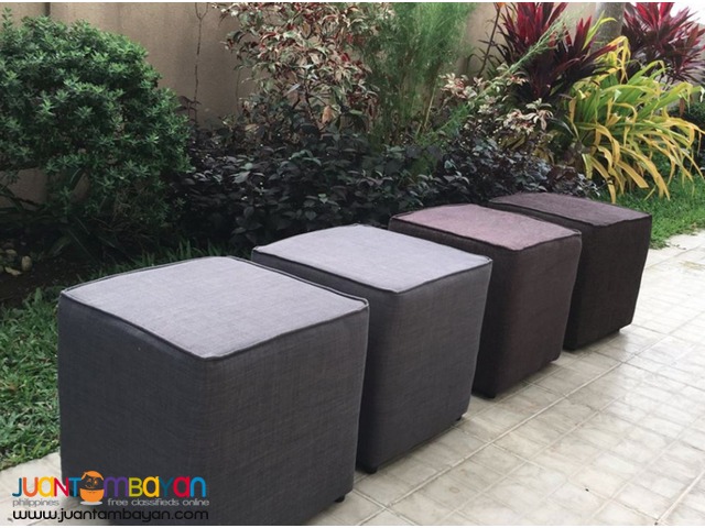 square type Ottoman package of 6