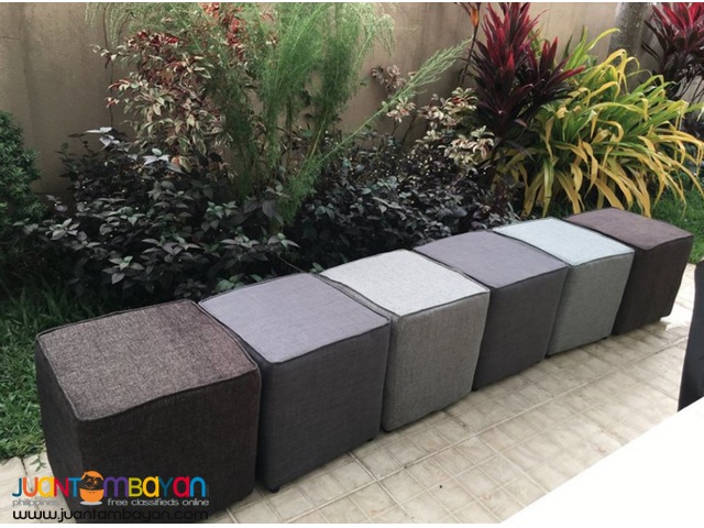 square type Ottoman package of 6
