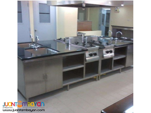 Stainless Kitchen Equipment , Ducting , Gas Line , Railings