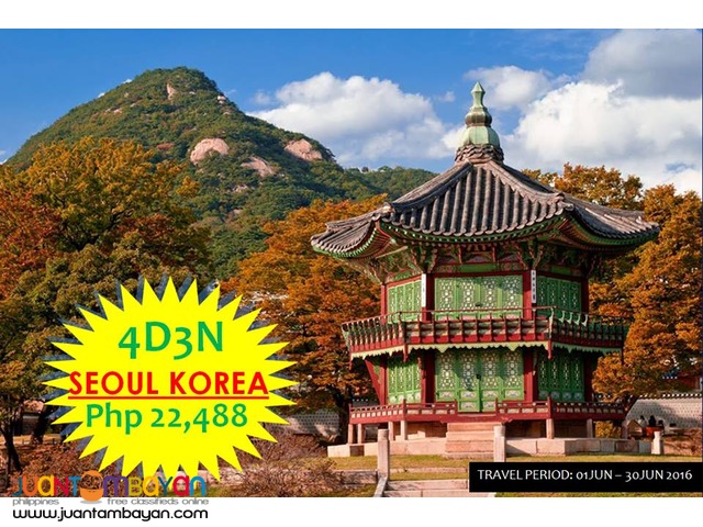 4D3N Korea Free and Easy Tour Package with Airfare!