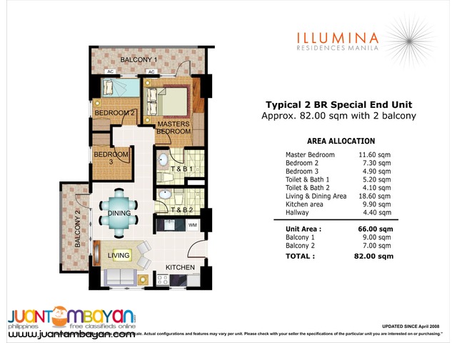1, 2 & 3 BR Sta. Mesa Manila Condo Illumina Residences