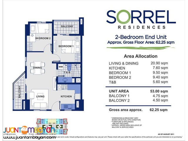 1, 2 & 3 BR Sta. Mesa Manila Condo Sorrel Residences Condominium