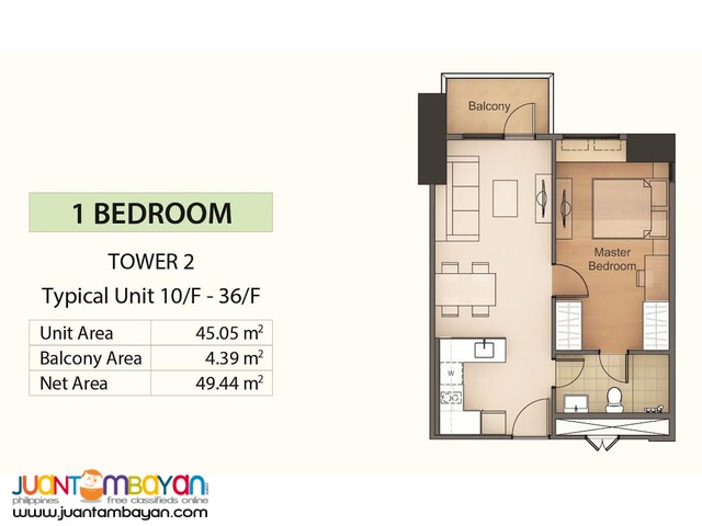 Condo 1BR for as low as P26,949 mo equity in Mandaue