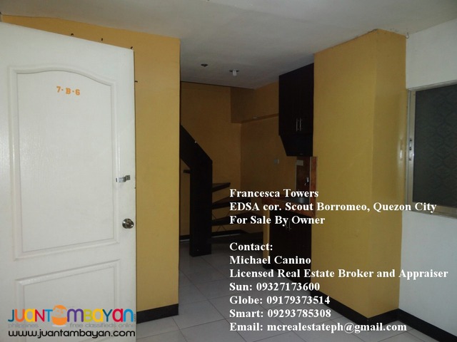 Francesca Towers 2 BR Condo along EDSA near GMA and ABS-CBN For Sale b