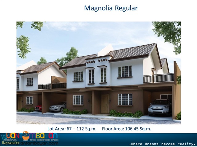 Townhouse Duplex type for as low as P20,598 mo equity in Talisay