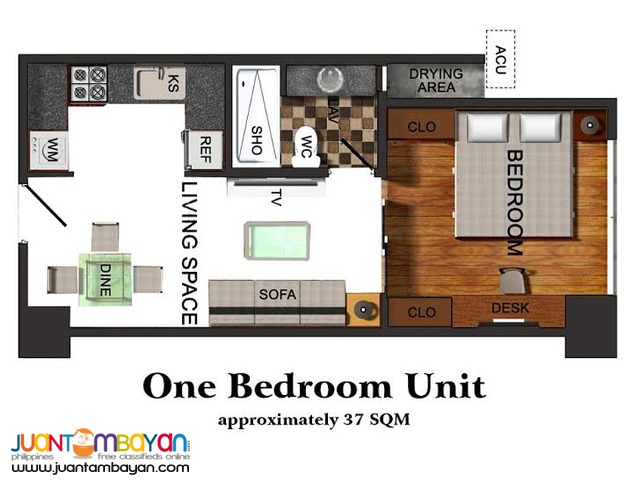 Condo 1BR for as low as P22,452 mo amort in Cebu City