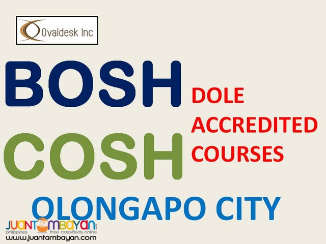 DOLE Accredited SAFETY Training COURSES (BOSH) (COSH) (LCM) DOLE Accredited SAFETY Training COURSES (BOSH) (COSH) (LCM)