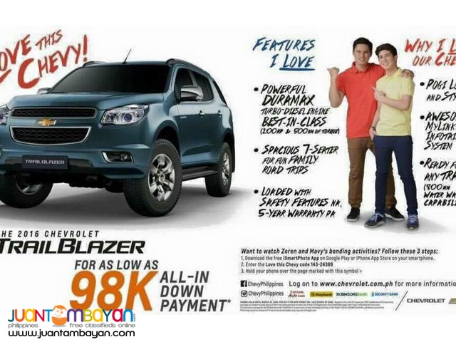 CHEVROLET PROMOS Trail Blazer 98k CHEVROLET PROMOS Trail Blazer 98k