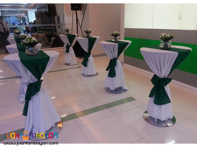 10 Elegant Cocktail Tables for rent De La Salle