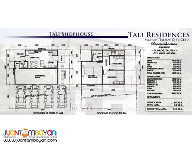 Tali Residences @ Dumlog, Talisay, Cebu Shophouses