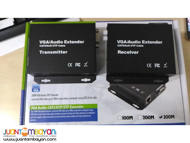 VGA Extender up to 300M Via Single Lan / UTP Cable