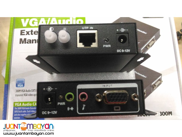 VGA Extender up to 300M Via Single Lan / UTP Cable