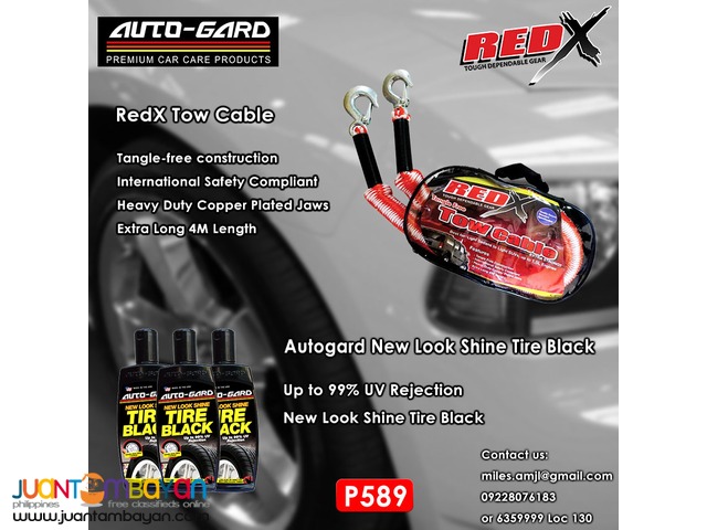 Red x tow cable and tire black 3's Red x tow cable and tire black 3's