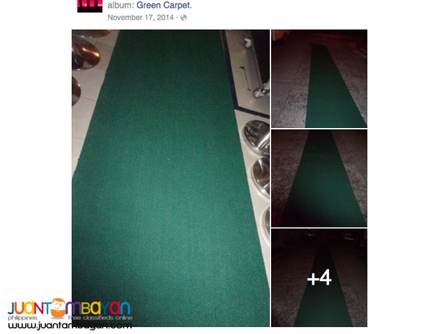 COLOR GREEN EVENT CARPET