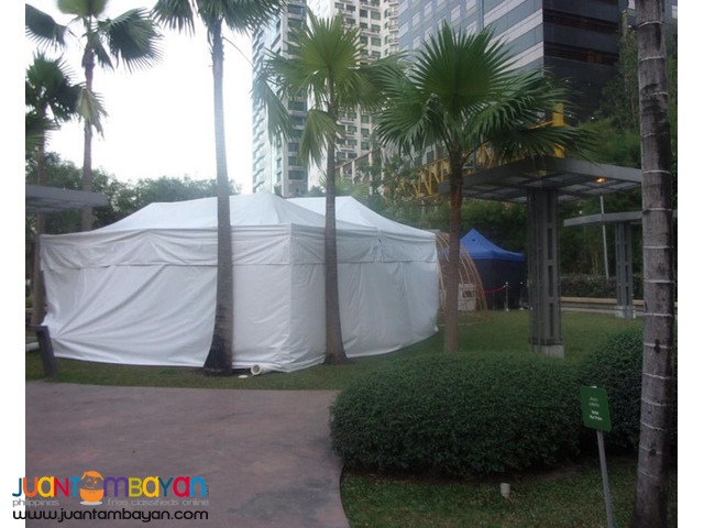 CELEBRITY WHITE CLOSED TENT 6 x 3 METERS WITH PORTABLE AIRCON