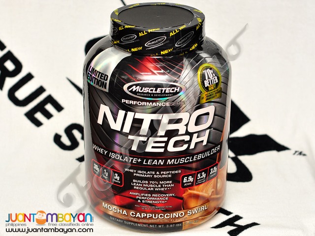 MuscleTech Nitro-Tech, 3.97 lbs. Mocha Cappuccino Swirl (Whey Isolate)