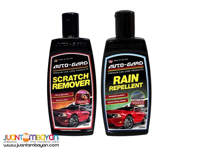 Auto-Gard Rain Repellent (250ml) with Scratch Remover (250ml) 