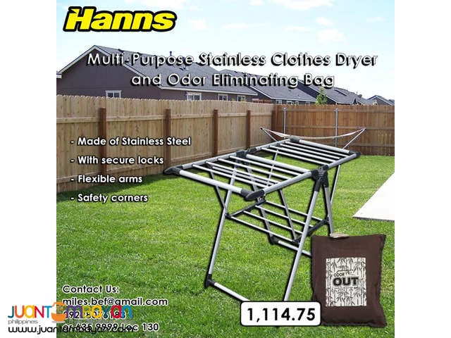 Hanns Clothes Dryer + Odor Eliminating Bag