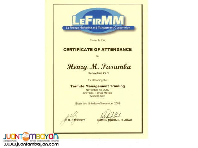 Termite anay Eradication and Pest control