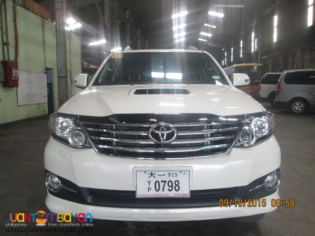 RENT A CAR FORTUNER WHITE