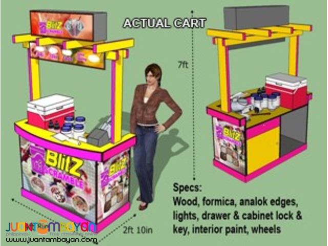 Mall Quality Foodcart, Food Kiosk, Commerical Stall Maker