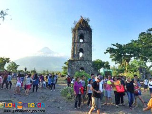Cagsawa Ruins is symbolic of close to danger, Mayon Volcano tour Cagsawa Ruins is symbolic of close to danger, Mayon Volcano tour