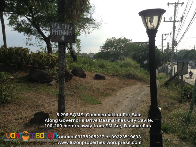 FOR SALE 8,296 SQMS. Commercial lot in Dasmariñas City Cavite