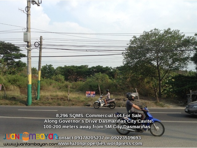 FOR SALE 8,296 SQMS. Commercial lot in Dasmariñas City Cavite