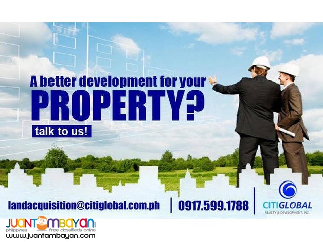 We are looking for properties 2-2000 Hectares in LAGUNA