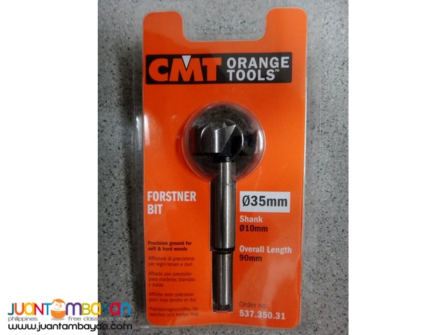 CMT 537.350.31 Forstner Bit, 35mm (1-3/8-inch) Diameter, 10mm Shank