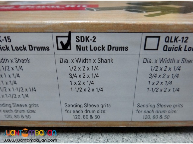 Clesco SDK-2 Extra Long Sanding Drum Kit
