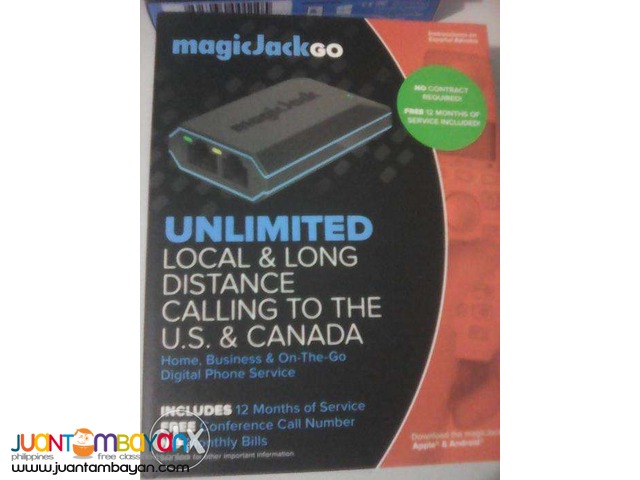 Magic Jack Go VoIP (Latest Model) plus 12 Months FREE Service Included Magic Jack Go VoIP (Latest Model) plus 12 Months FREE Service Included