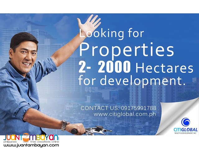 We are looking for properties 2-2000 hectares in GUIMARAS We are looking for properties 2-2000 hectares in GUIMARAS