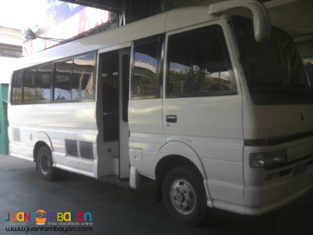 RENT A CAR FUSO COASTER WHITE