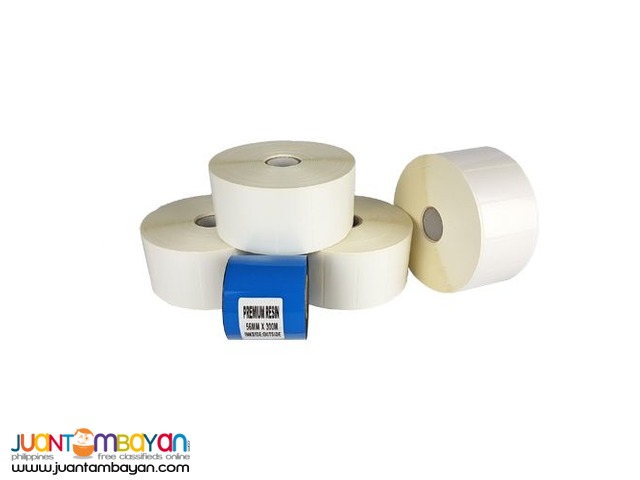 2 x 1 Asset Tag Polyester Plain White Barcode Labels