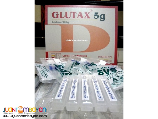 Red Glutax 5g Glutathione IV Complete Set 5000mg x 5